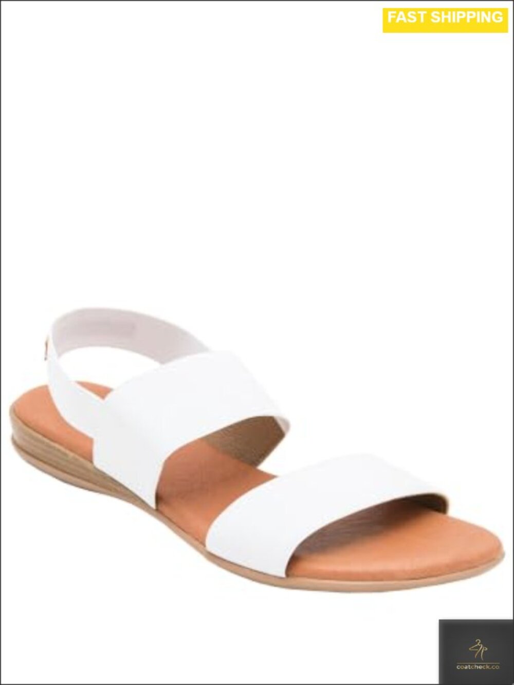 Handcrafted Leather Footbed Slingback Sandal Flat Slip-On Summer Shoes